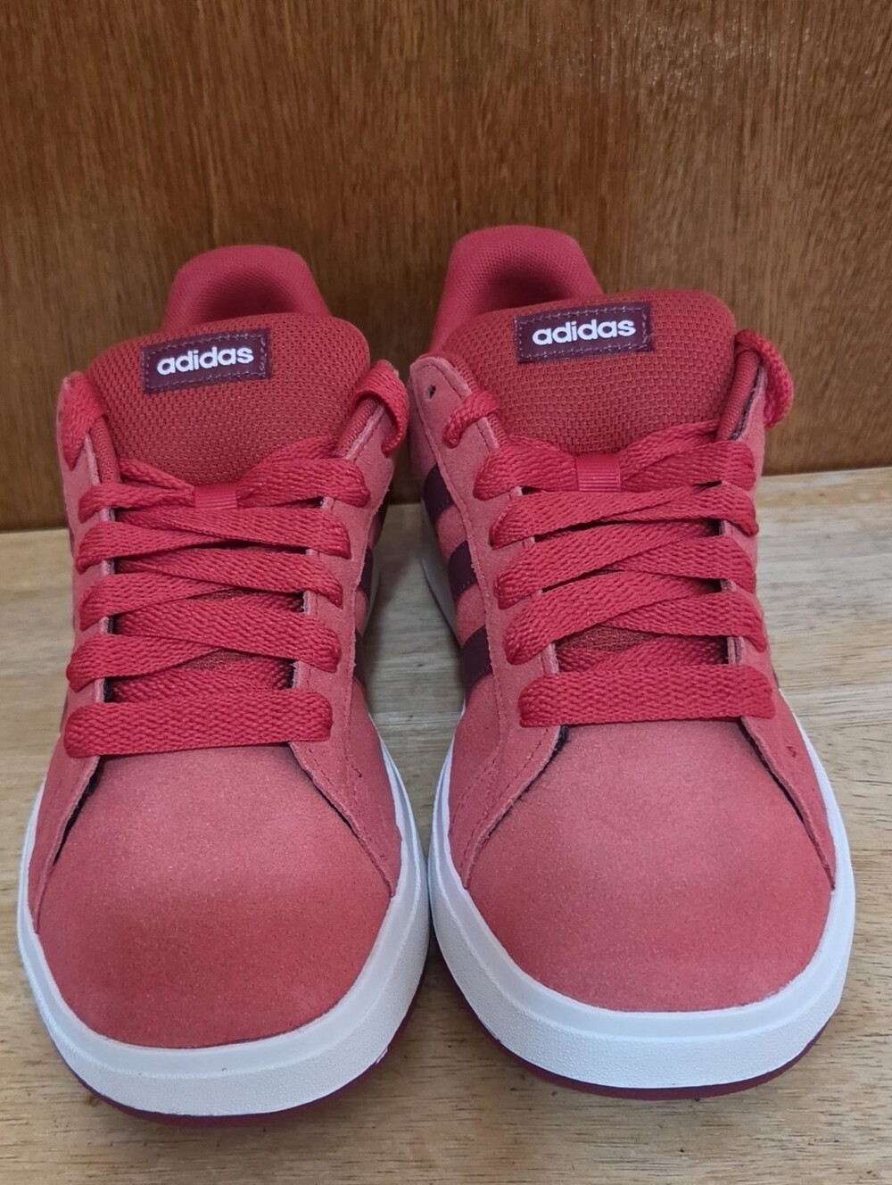 Adidas Grand Court 00s Red Low Casual Sneaker Unisex Youth Size 6/ JQ5654 NWB - Picture 2 of 12